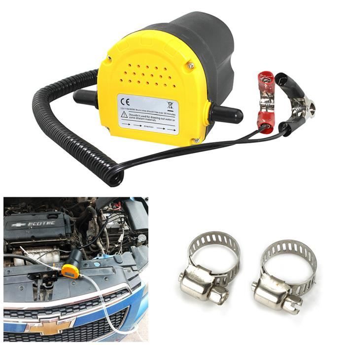 YUENFONG Pompe d'aspiration d'huile 12V 60W Pompe d'aspiration d'huile moteur Pompe diesel Électrique Pompe à fioul avec accessoires