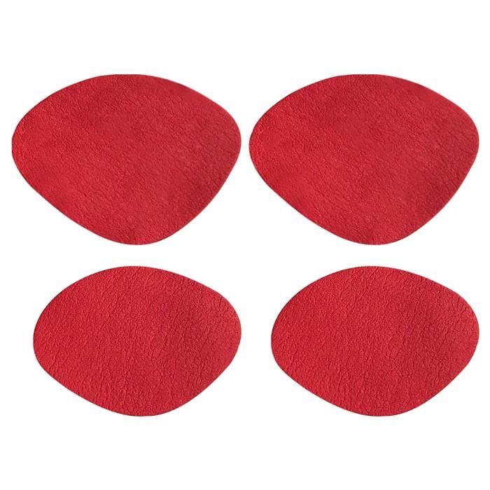 12 Patchs Autocollants Pour Réparer Les Talons De Chaussures - Protection Contre L'usure - Cuir Noir - 2 Tailles