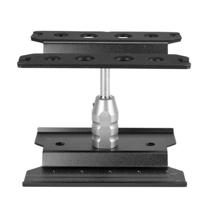 Support De Réparation RC En Alliage Aluminium - Pour Voitures 1/8 Et 1/10 - Station De Travail Noire