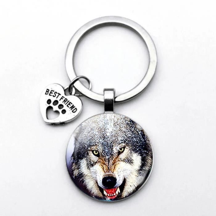 Porte Clé Mural Loup