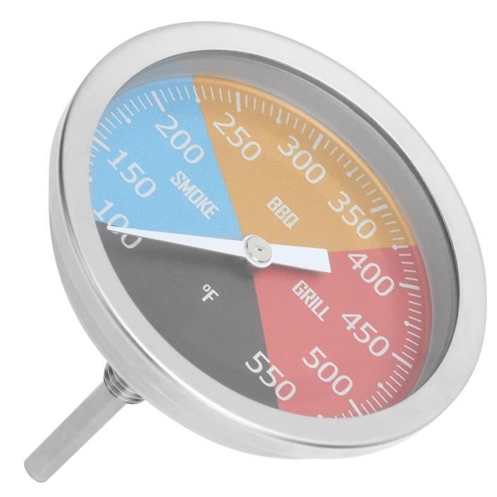 Thermomètre de Cuisson des Aliments 0250°C avec Minuterie d'Alarme - Jauge  de Température pour