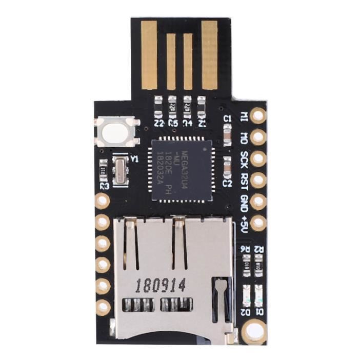 Module Clavier Virtuel BadUSB ATMEGA32U4 Avec Lecteur Micro SD – Arduino, Carte TF