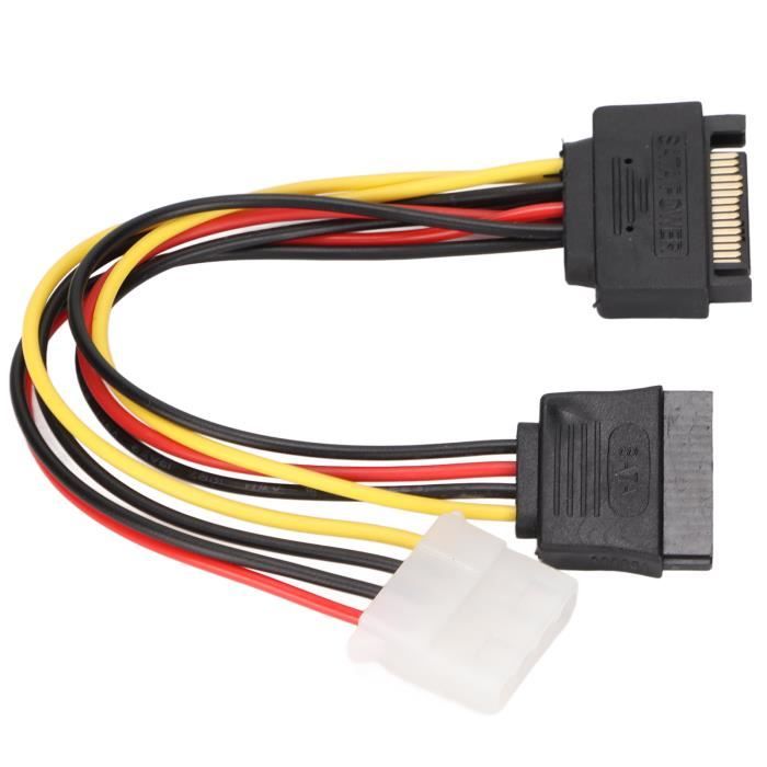 POPPSTAR Câble Adaptateur Secteur Sata 3 (connecteur Molex 4