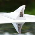 Gyrophare voiture Solaire aileron de requin à haut placé la lumière d'alarme Blanc-1