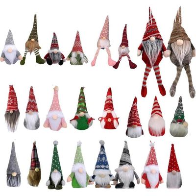 Calendrier De L'Avent Gnomes De Noël 2025 - 24 Lutins En Peluche à Collectionner, Décoration Compte à Rebours (34x34cm)