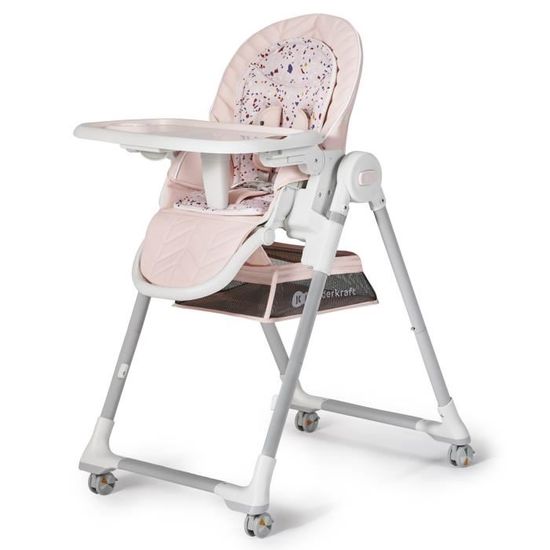 Kinderkraft LASTREE Chaise haute bébé evolutive de la naissance 2 en 1, Transat  bébé avec Arche 2 jouets, Pliable, Position allongée, Réglable, Beige :  : Bébé et Puériculture