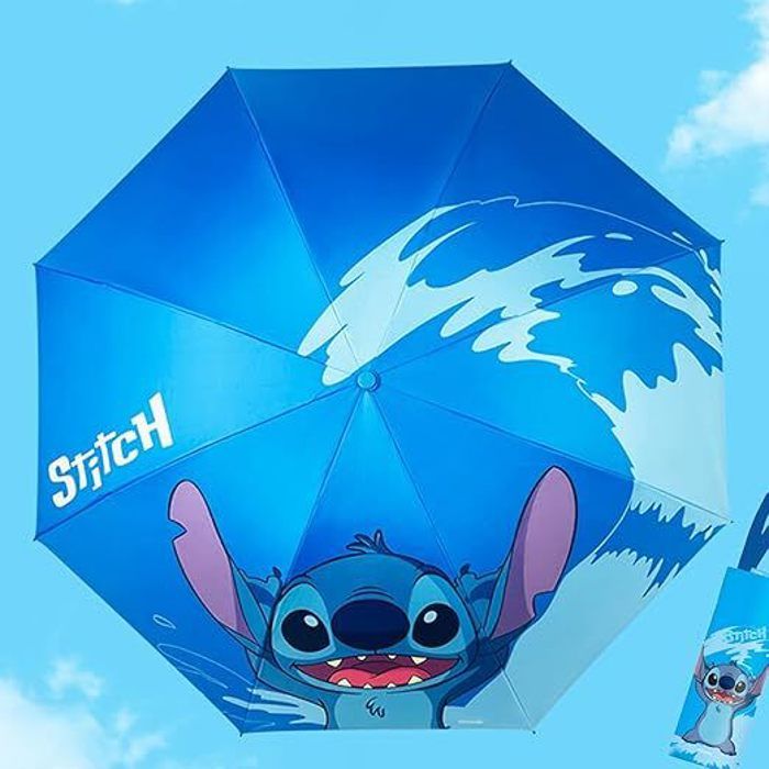Parapluie Enfant Wrischan Motif Ciel Étoilé - Anti-Vent, UV, 8 Baleines, Réfléchissant, Violet
