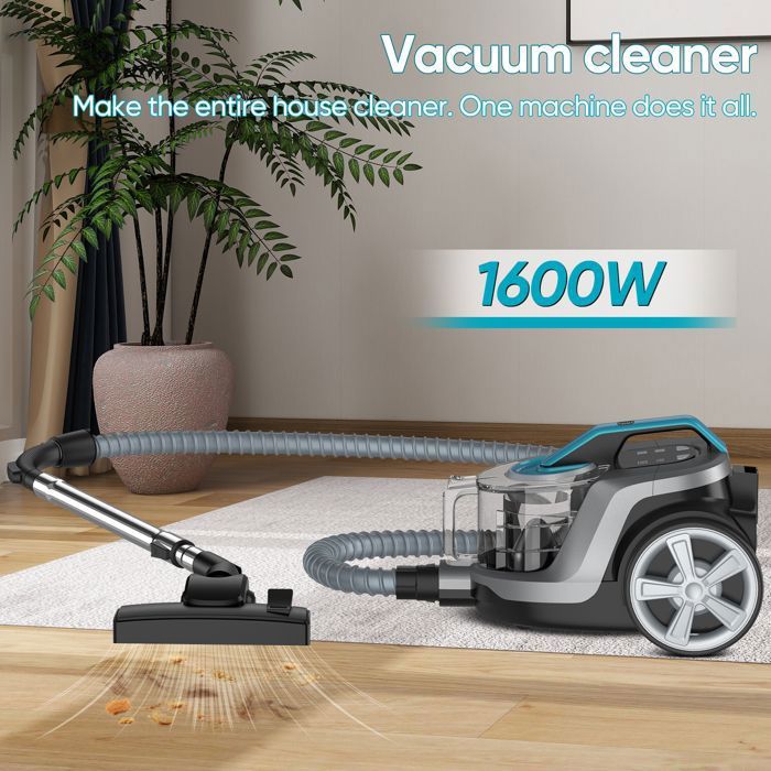 Aspirateur sans sac, aspirateur multifonction 2 en 1, 1600 W, haute — free download