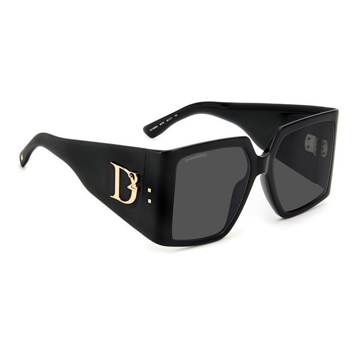 Lunettes De Soleil DSQUARED2 - Monture Blanche Et Noire, Verres Noirs, Neuves Sans étiquette