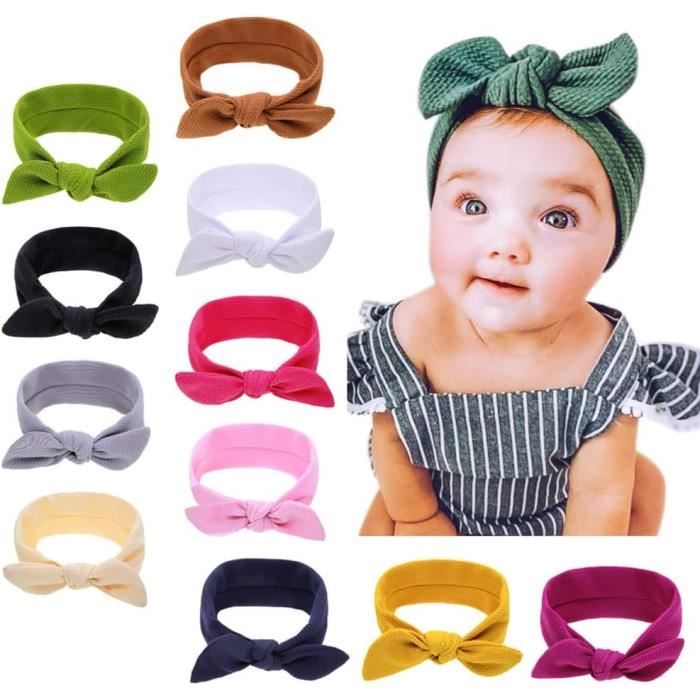 2020 mignon couleur unie bébé Turban filles coton torsadé noué bandeau  élastique bandeaux enfants bandeau cheveux accessoires, ✓ Meilleur prix au  Maroc et ailleurs