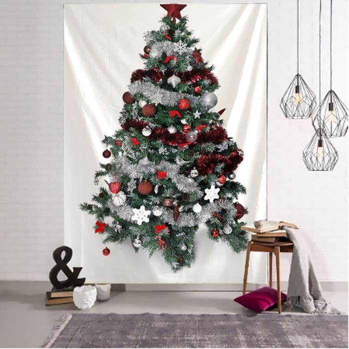 YOSOO Tissu Suspendu De Noël Tapisserie De Noël À La Mode Exquis Fond Décoratif De Noël Tissu
