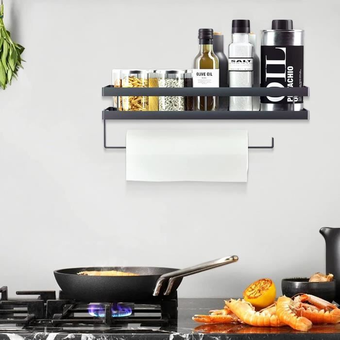 Rangement Épices Aimanté Pour Frigo Ou Mur - Étagère Murale Cuisine Pliable - Support Épices Multifonction