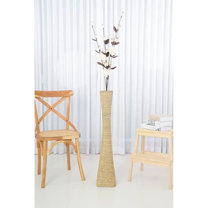Leewadee Grand Vase A Poser Au Sol pour Branches Décoratives