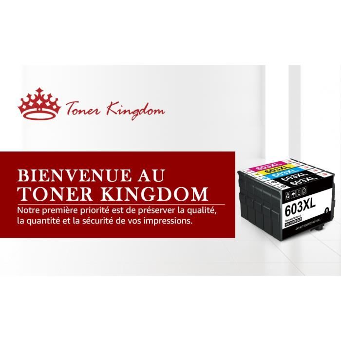Toner Kingdom 603XL Encre Compatible pour Cartouche Epson 603 603