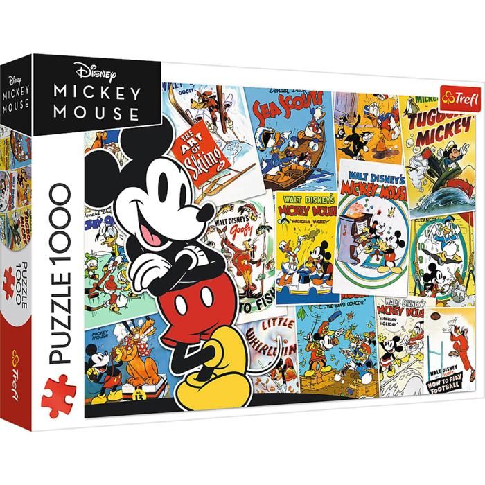 Puzzle 1000 pièces :Le Monde de Mickey - Cdiscount Jeux - Jouets