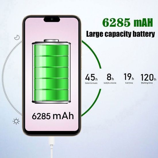 Smartphone Android XGODY 6 Pouces Débloqué - Double SIM, 4 Cœurs, 8Go, GPS - Neuf Sous Blister