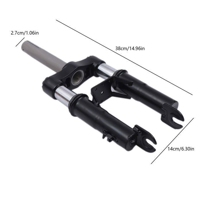 Kit Fourche Avant Amortisseur Premium Pour Trottinette Xiaomi M365, 1S, Pro, Pro2, Mi3 – Plus Stable, Léger Avec Béquille Et Garde-Boue Intégré
