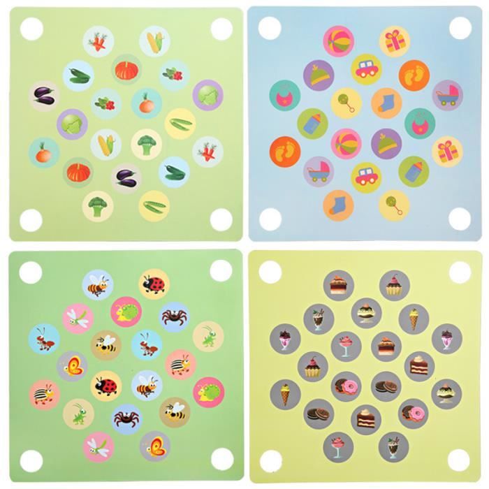 Jeu De Mémoire Coccinelle En Bois - 20 Pièces, 8 Cartes Thèmes - Montessori Dès 3 Ans - Cadeau Éducatif