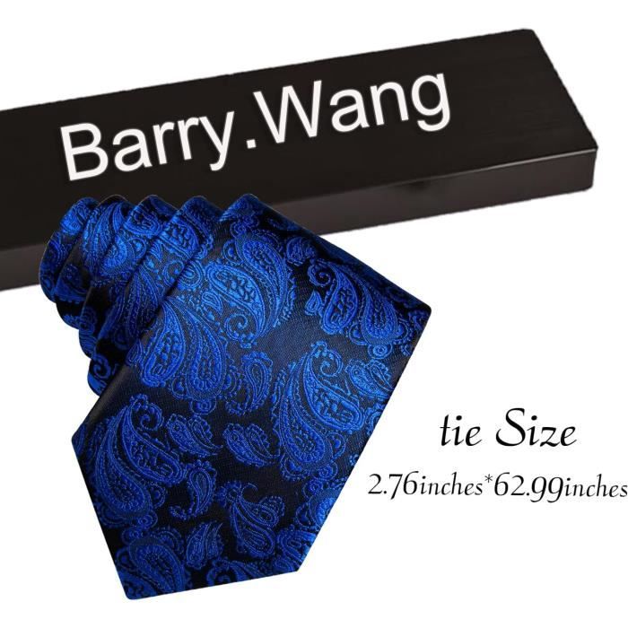 Barry.Wang Cravate En Soie Pour Homme Motif Cachemire Floral - Ensemble Luxe