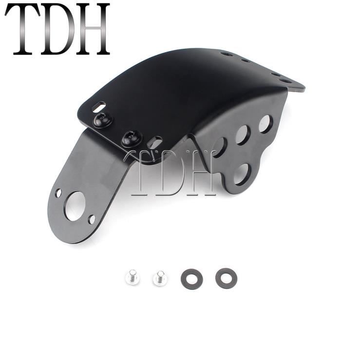 Feu Arrière Moto Rétro Melairo - Stop Feu Plaque Immatriculation Avec Support, Style Chopper