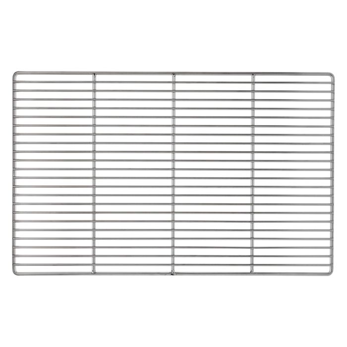 Grille De BBQ En Acier Inox - 60x40 Cm - Avec Poignées Noires Et Récupérateur De Graisse