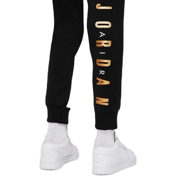 Pantalon jogging Jordan enfant noir et gold JORDAN pour gar on