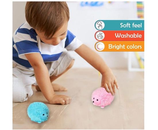 Lot De 12 Balles De Hérisson Lumineuse LED - Anti-Stress Et Cadeaux Enfants