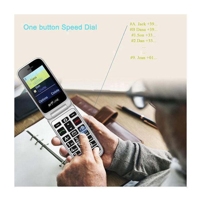 Artfone G6 4G T l phone Portable Senior D bloqu Clapet Bouton SOS artfone-g6-4g-t-l-phone-portable-senior-d-bloqu-clapet-bouton-sos