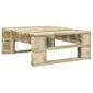 Repose Pied Palette De Jardin Bois Fsc Vert Achat Vente Pouf