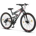 Vélo tout terrain Licorne Bike Strong 2D - Schwarz/Rot - 26", 27,5", 29"-0