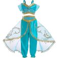 Déguisement Princesse Jasmine Aladdin Lampe Magique pour Fille - JUREBECIA-0