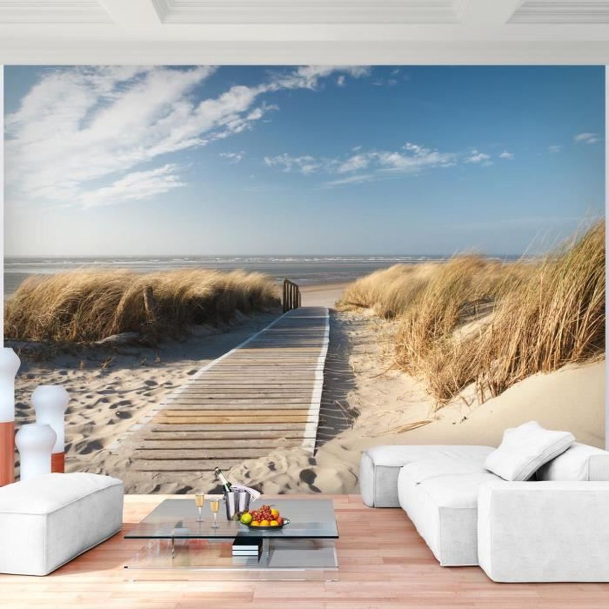 Wallpaper Tapisserie Tableau Toile Photo Plage De La Mer 308 X 220 Cm Laine For iPhone Free