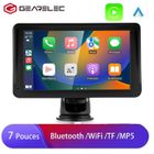 ETOOLAB GEARELEC Autoradio Portable 7 Pouces Sans Fil CarPlay et Android Auto Commande Vocale Bluetooth WIFI FM