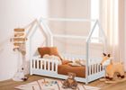 Lit cabane enfant Blanc 80 x 160 cm KONTARBOOR sans MATELAS