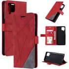 BOONGET Etui Samsung Galaxy A12 Housse Premium Portefeuille avec Support Antichoc Protection Housse Rouge