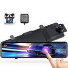 TOGUARD Caméra de voiture 4K Dashcam 12 ”Écran tactile,Double Caméra recul(4K + 1080P)étanche, vision nocturne, avec module GPS