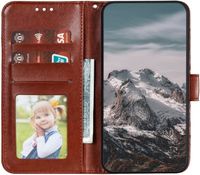 Étui à rabat antichoc avec porte-cartes pour Oppo Find X2 Lite/Reno 3 5G en cuir PU, rose.