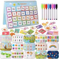 Montessori Busy Book enfant Activité d'apprentissage préscolaire Cahier d'exercice Classeur d'activité pour enfant plus de 3 ans