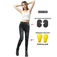 Moto jeans femmes Upgrade silicone housse de protection détachable Raceway Knights quatre saisons Casual Fashion pants