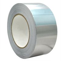 Ruban Adhésif Aluminium Bande d'étanchéité, 25m par 50mm, Couleur Argent