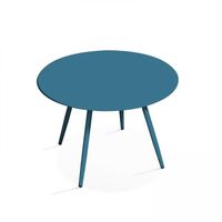 Table basse de jardin - OVIALA - Palavas - Acier - Bleu