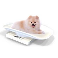 blanche Balance numérique portable pour chien et chat Balance électronique pour nourriture de cuisine avec écran LCD