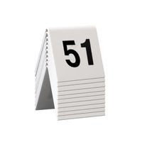 Chevalet de table numérotés 51-60 Blanc