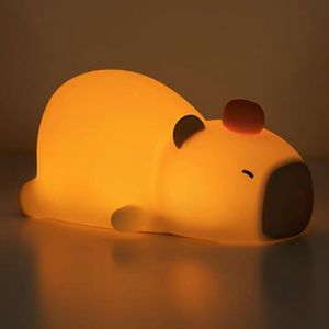 LAMPADAIRE LAMPADAIRE-Standard Veilleuses Capybara pour chambre d'enfant, veilleuse pour - Lampe de nouveauté LED Squishy Animal Capybara