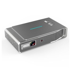 Vidéoprojecteur Vidéoprojecteur DLP portable 2Go+32Go Android BT Wifi 3D HD 1080P HDMI USB TF Gris -FR