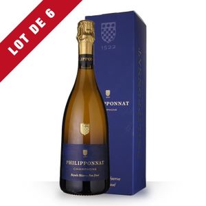 CHAMPAGNE Lot de 6 - Champagne Philipponnat Royale Réserve Non Dosé 75cl - Etui