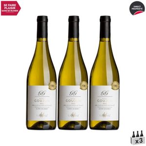 VIN BLANC GILLES GOUJON Cuvée Gourmet  Blanc 2020 - Lot de 3