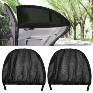 Auto-adhésif Électrostatique Électrotechnique Perforé Réutilisable Noir Pour Béb&eacu Autocollant Pare-soleil Pour Fenêtre De Côté De La Voiture Pare-soleil Pour Fenêtre De Voiture 2 PCS 