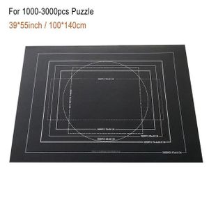 PUZZLE 3000 pièces noir mat - Tapis De Puzzle En Rouleau 