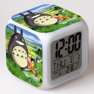 RÉVEIL ENFANT Horloge,Totoro réveil numérique de bureau En, alar